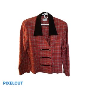 Ladies Red and Black Sport Jacket